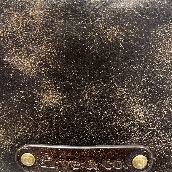 Frye Melissa Hobo Distressed Leather Studded Brown Shoulder Bag - Picture 6 of 9